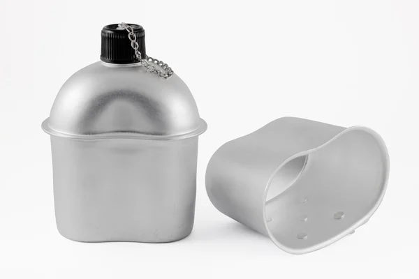 Vattenflaska av aluminium — Stockfoto
