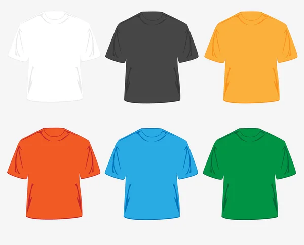 Camisetas de colores — Vector de stock