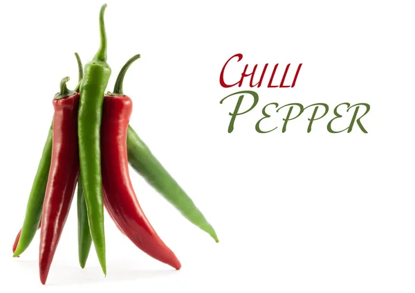 Stomme av stående tillsammans paprika chile — Stockfoto