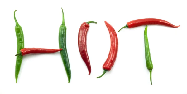 stock image Red and green peppers