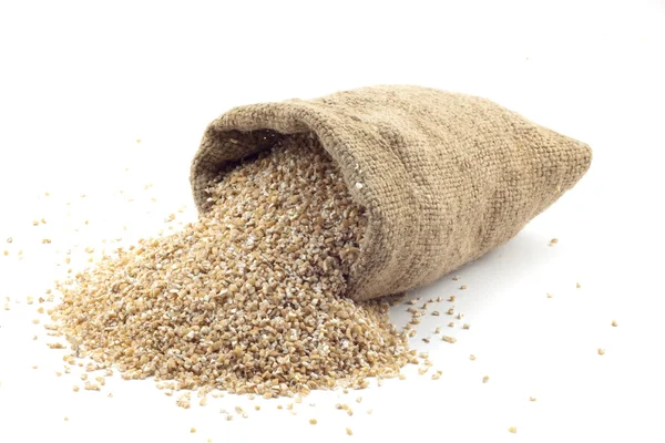 小麦粒の小さな袋 — ストック写真