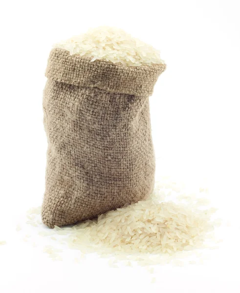 Маленький мешок риса — стоковое фото