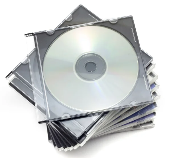 CD-ROM в коробці — стокове фото