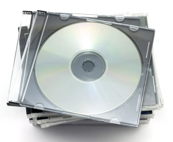 框中的 cd-rom — 图库照片