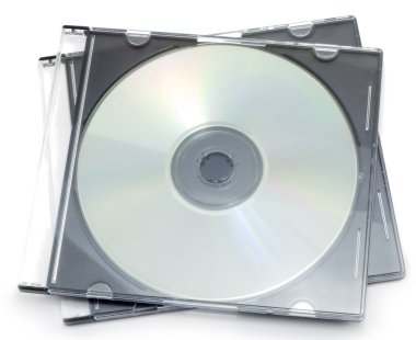 CD-ROM in a box clipart