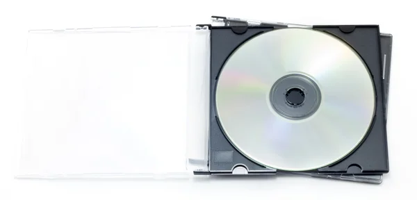 Bir kutu içinde CD-ROM — Stok fotoğraf