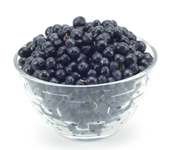 Blueberries in a saucer — Stock Photo, Image