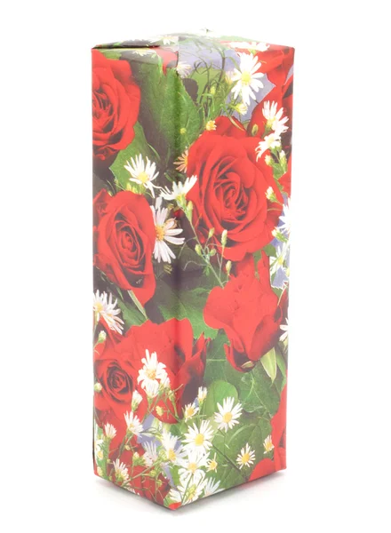 Coffret cadeau avec roses — Photo