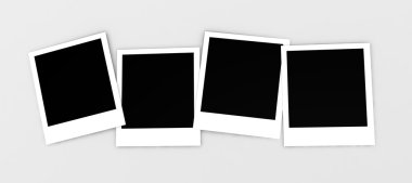 Instant photos isolated clipart