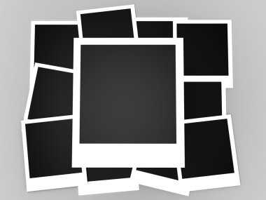 Instant photos isolated clipart