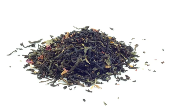 Aromatisierung von schwarzem Tee — Stockfoto