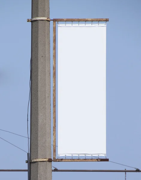 Blank advertising billboard — Stock Photo, Image