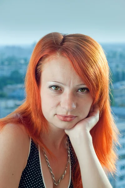 Ragazza con i capelli rossi — Foto Stock