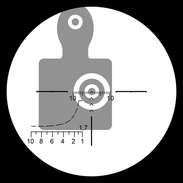 The target in the optical sight. — Stock Photo, Image