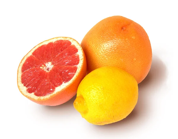 Grapefruit a citron. — Stock fotografie
