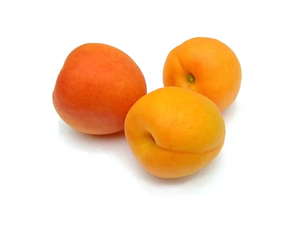 Apricots on a white background. — Stock Photo, Image