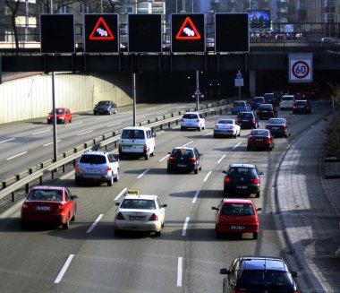 Trafik vardı.