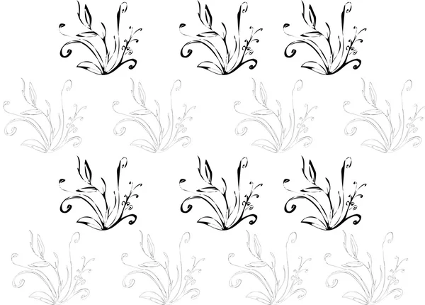 Vecteur illustré fond floral — Image vectorielle