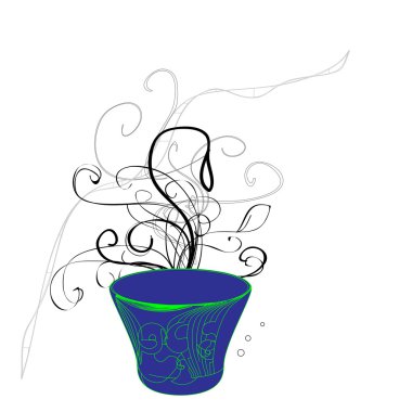 Resimli vektör Kupası