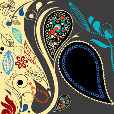 Paisley background clipart