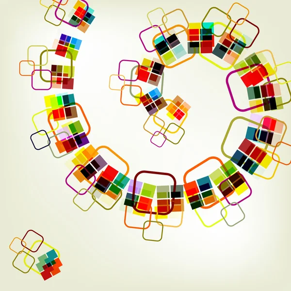 Espiral colorida, fondo abstracto — Archivo Imágenes Vectoriales
