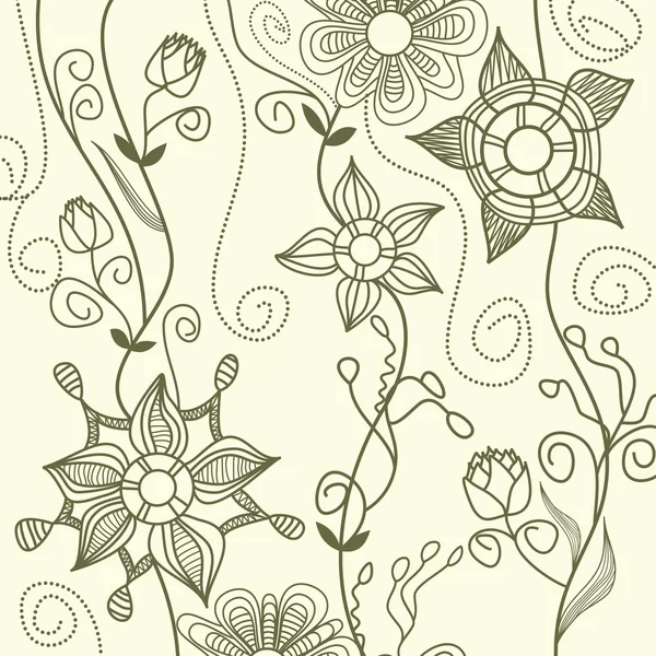 Grafischer floraler Hintergrund — Stockvektor