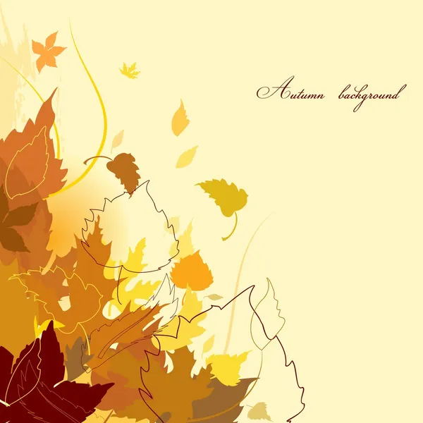 Sfondo autunno — Vettoriale Stock