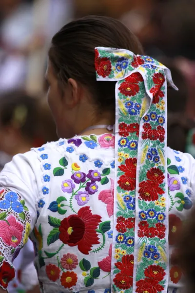 Traditional Hungarian folk dress — Stock Photo, Image