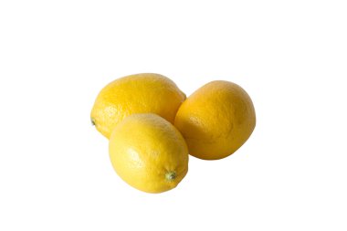 beyaz zemin üzerine limon