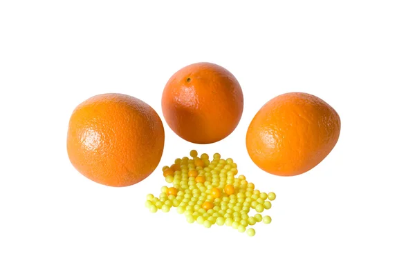 Apelsiner och vitaminer — Stockfoto