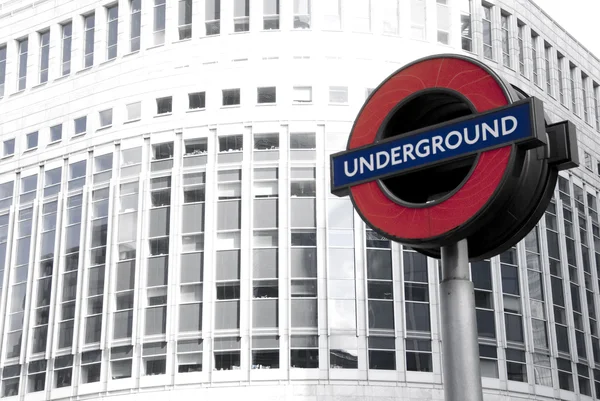 Underground tecken: London — Stockfoto
