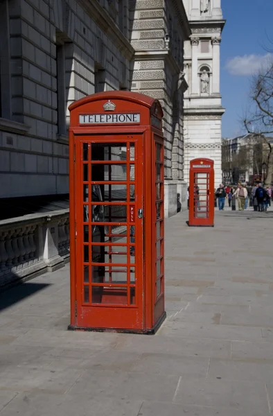 Telefon lådor: London — Stockfoto