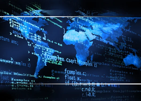Global code background — Stock Photo, Image