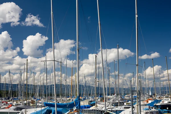 stock image Yachts On Blue Sky