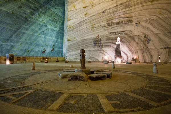 Interior de la mina de sal profunda — Foto de Stock