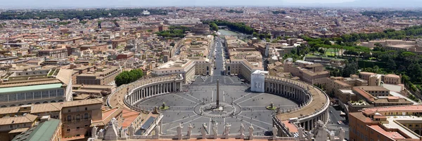stock image Saint Peter Square Panorama In Rome