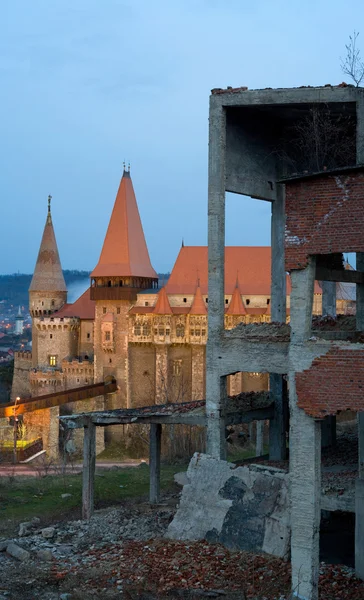 Hunedoara Fortaleza medieval Rumania — Foto de Stock