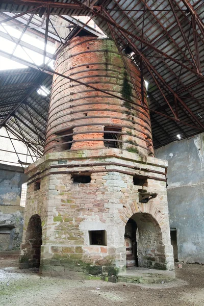 Старейшая непрерывная металлургическая печь в Европе — стоковое фото