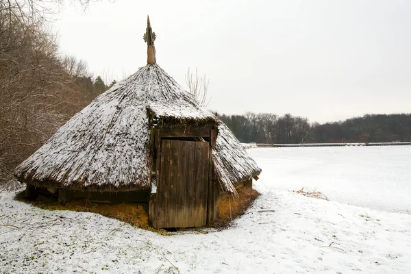 stock image Traditional Clay Hut In Danube Delta Romania