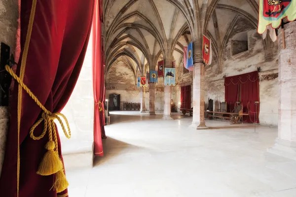 Sala de recepção do castelo medieval — Fotografia de Stock