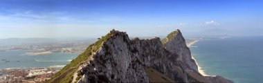 Gibraltar Rock Zirvesi Panorama İspanya