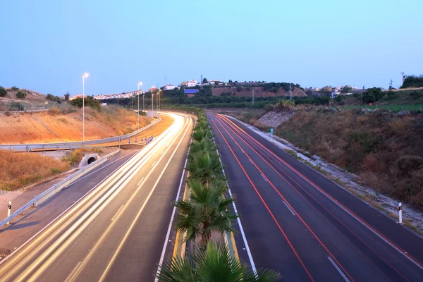 Autovia del sol sonnenautobahn südspanien — Stockfoto