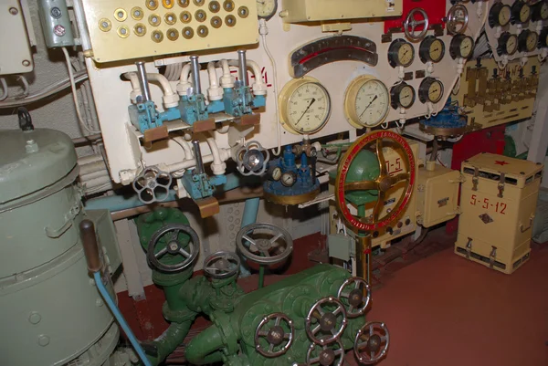 stock image Submarine interior.