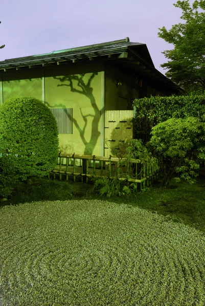 Noc ogród Zen — Zdjęcie stockowe