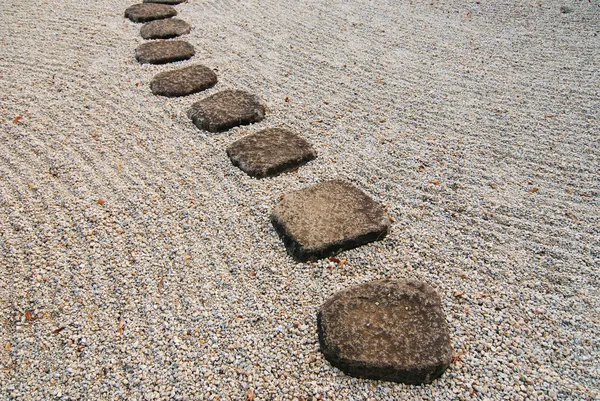 Японський кам'яних шлях — стокове фото