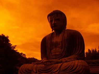 Giant Buddha statue clipart