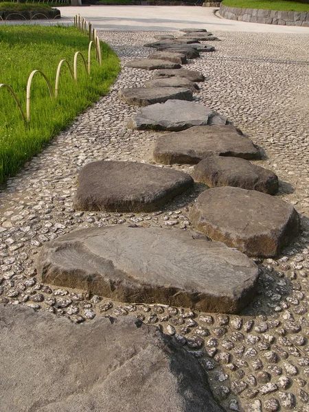 Японський кам'яних шлях — стокове фото