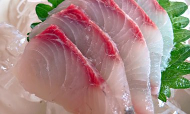 Japanese raw fish (sashimi) clipart