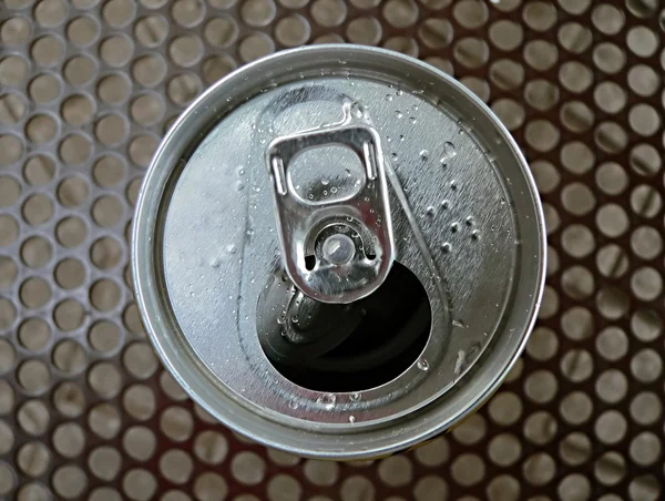Botella superior de lata — Foto de Stock