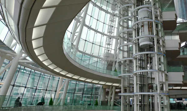 Interior do edifício futurista — Fotografia de Stock